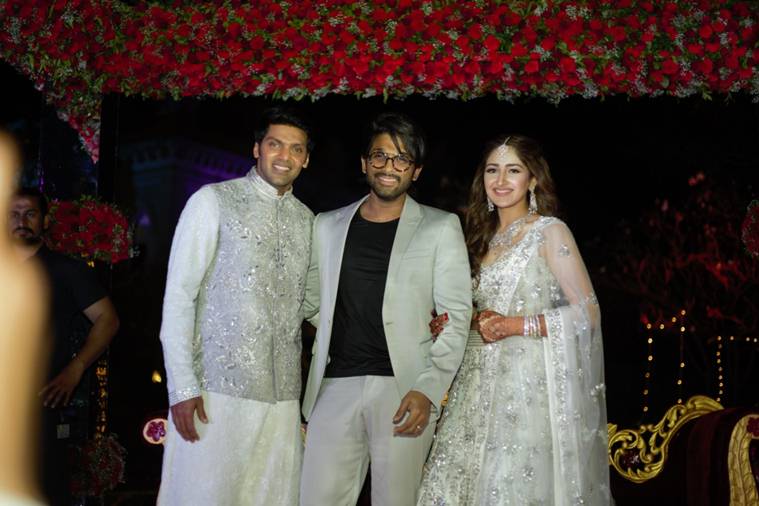   Allu Arjun at a wedding in Arya 