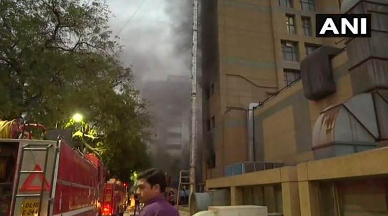 delhi aiims fire, aiims fire, aiims trauma centre fire, delhi fire, delhi news