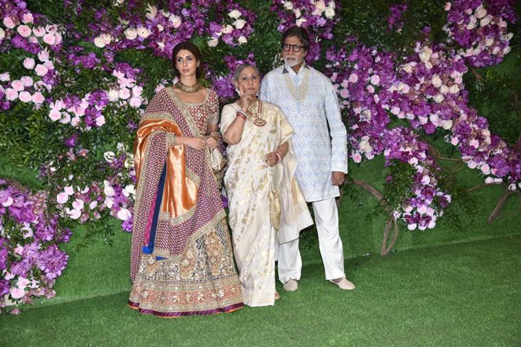   amitabh bachchan at the wedding akash ambani 