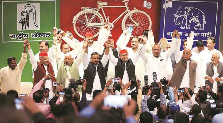 uttar pradesh, uttar pradesh elections, bsp sp alliance, Akhilesh yadav, Nishad Party, Janwadi Party (Socialist), Rashtriya Samanta Dal, ok sabha elections, lok sabha election 2019, congress, universal basic income, ubi, rahul gandhi basic income scheme, poverty, narendra modi, arun jaitley, indian exppress