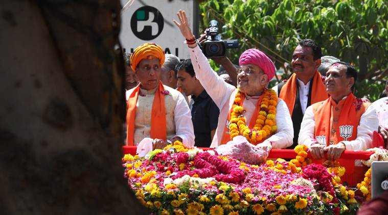 bjp president amit shah files nomination papers from gandhinagar, gujarat for 2019 lok sabha elections