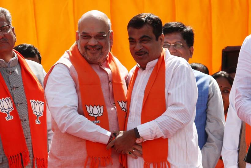 Amit Shah carries out road show before filing nomination for Gandhinagar Lok Sabha seat