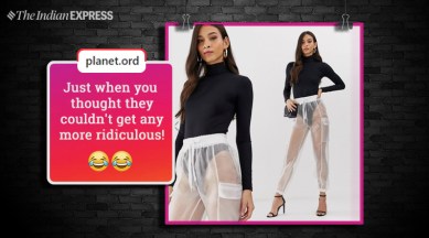 What's the point': Netizens troll fashion brand for its see-through  trousers | Trending News,The Indian Express