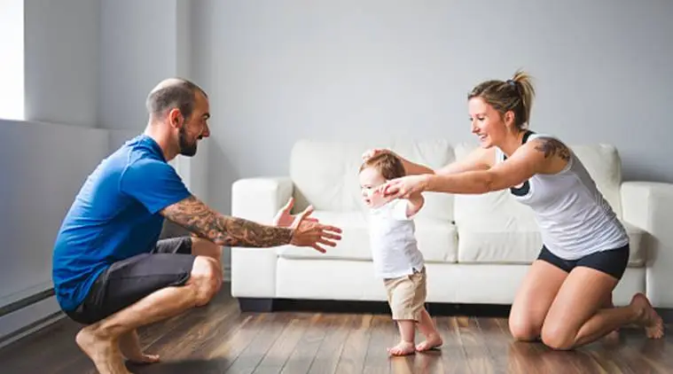 encouraging baby to walk