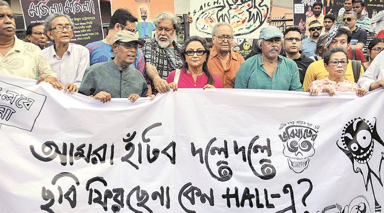 Bhobishyoter Bhoot: Actors, filmmakers take out rally to protest withdrawal of film from theatres