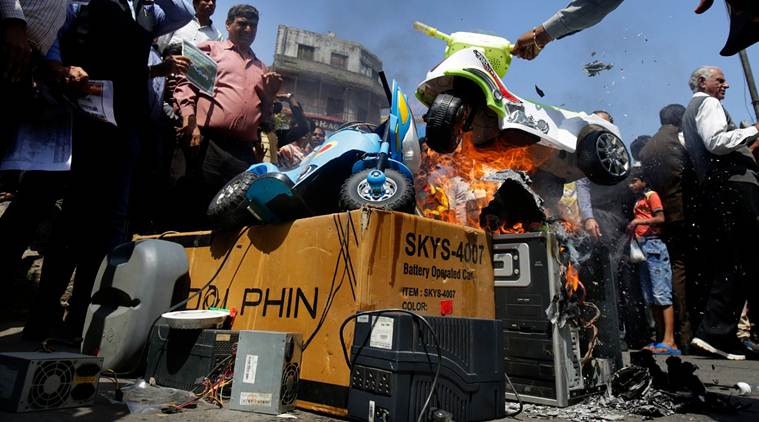 boycott chinese goods, boycott chinese products, #boycottchinesegoods, masood azhar, china on masood azhar, protests against china, pulwama attack, JeM, Confederation of All India Traders protests, chinese goods in india, china news, india news