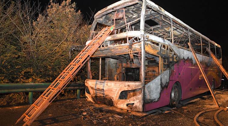 China: At least 26 killed, 28 injured after tour bus catches fire