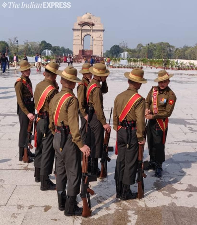 First change of guard at National War Memorial