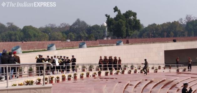 First change of guard at National War Memorial