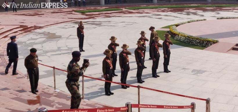First change of guard at National War Memorial