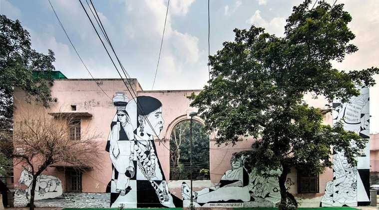 Lodhi Art Festival 2019, Urban Art Festival, Delhi Street Art, St+art India Foundation, India's first open public art district, Indian express, Indian express news, 