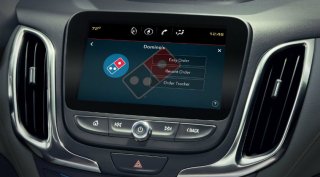 Dominos, Dominos Pizza, Dominos Pizza order, Dominos Pizza in-car order, Dominos Pizza infotainment system, Dominos Pizza infotainment, Dominos Pizza cars