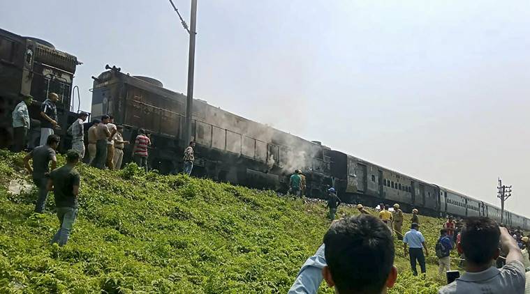 Chandigarh-Dibrugarh Express Train's engine catches fire, two passengers killed
