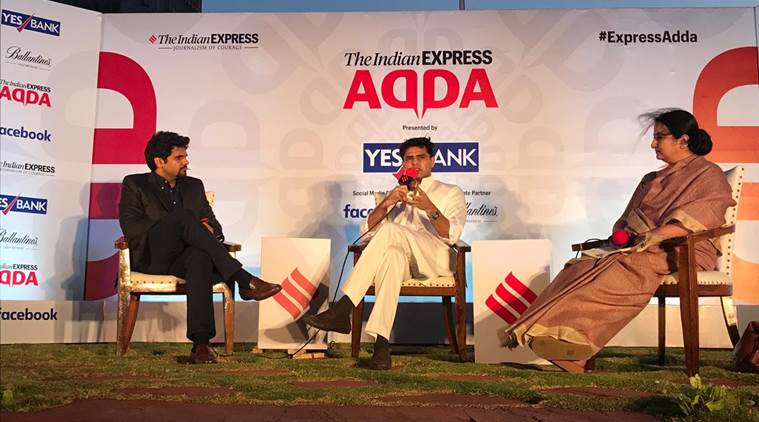 Watch: Sachin Pilot at Express Adda today