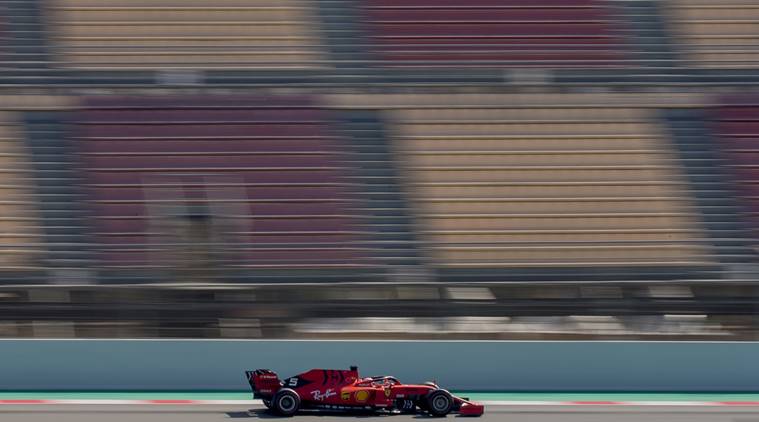 Ferrari driver Sebastian Vettel of Germany during a Formula One pre-season testing session at the Barcelona Catalunya racetrack in Montmelo, outside Barcelona, Spain.