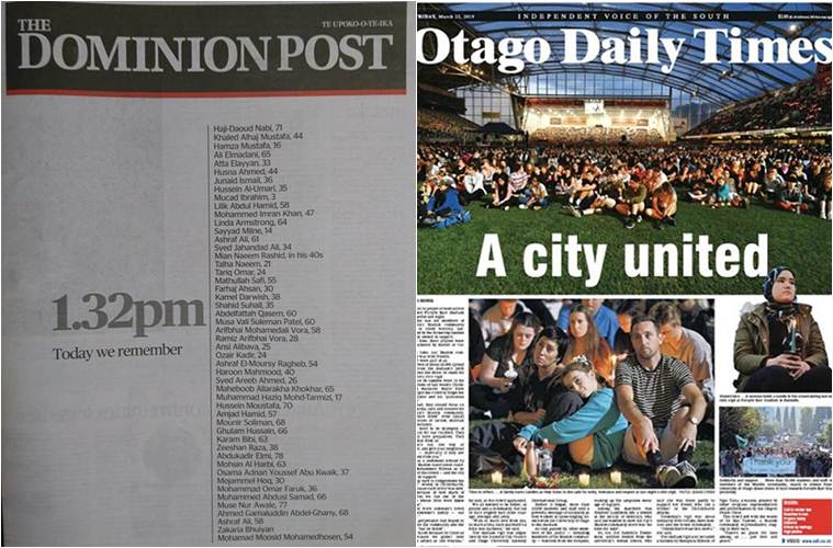 How New Zealand’s dailies paid tributes to victims a week after Christchurch attacks World