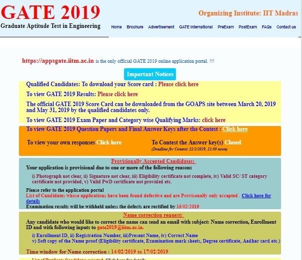 gate, gate scorecard, gate scorecard 2019, gate 2019 scorecard, gate scorecard link, gate 2019 result, gate result, gate. iitm.ac.in
