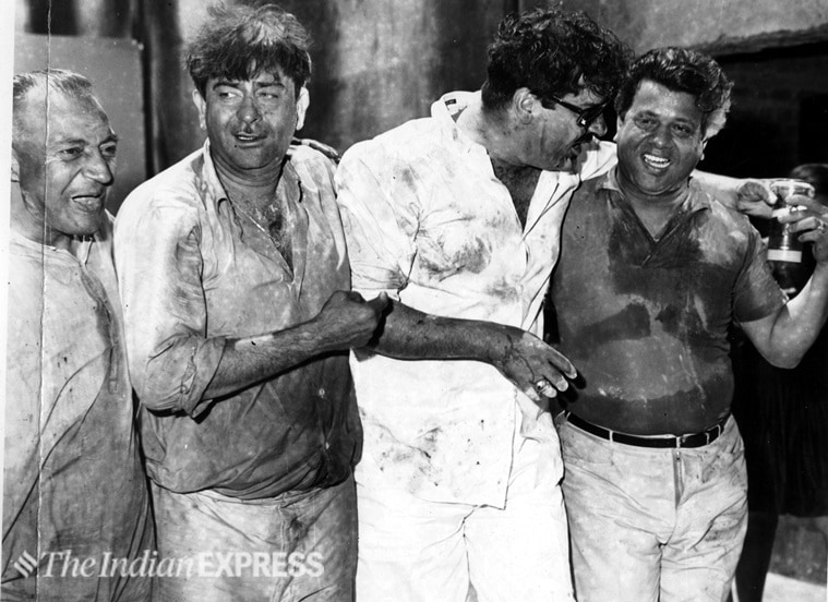raj kapoor photos at rk studios holi