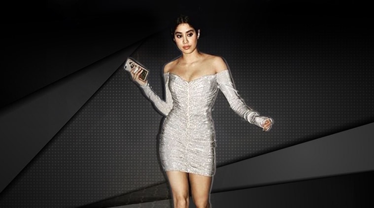 Janhvi Kapoor cuts out a pretty picture in this shimmery outfit