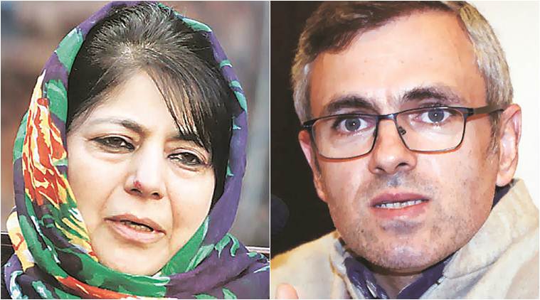 Image result for mehbooba mufti and omar abdullah