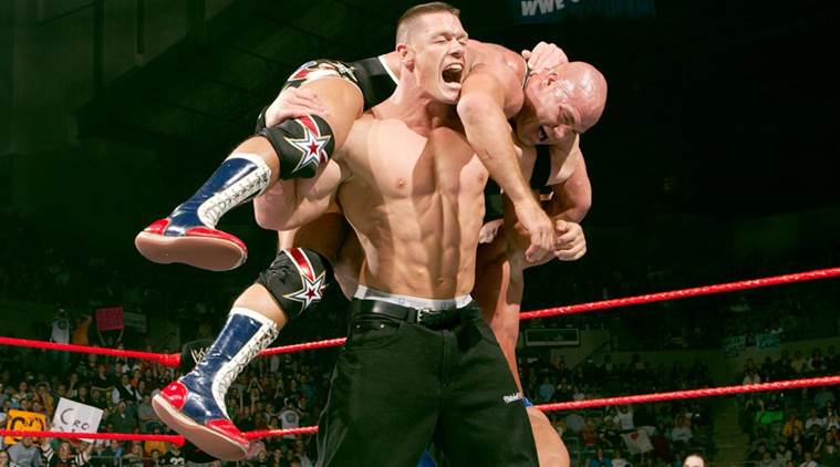 WWE: John Cena to face Kurt Angle at Wrestlemania 2019 ...