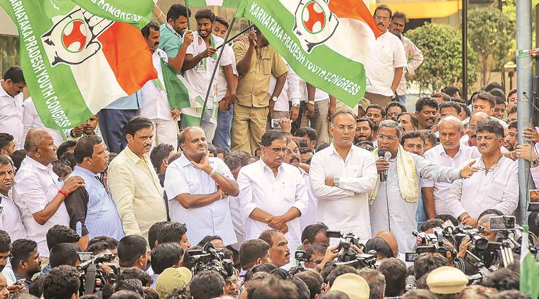 karnataka minister house raid, cs puttaraju, puttarju house raided, kumaraswamy, hd kumaraswamy, congress jds, congress jds alliance