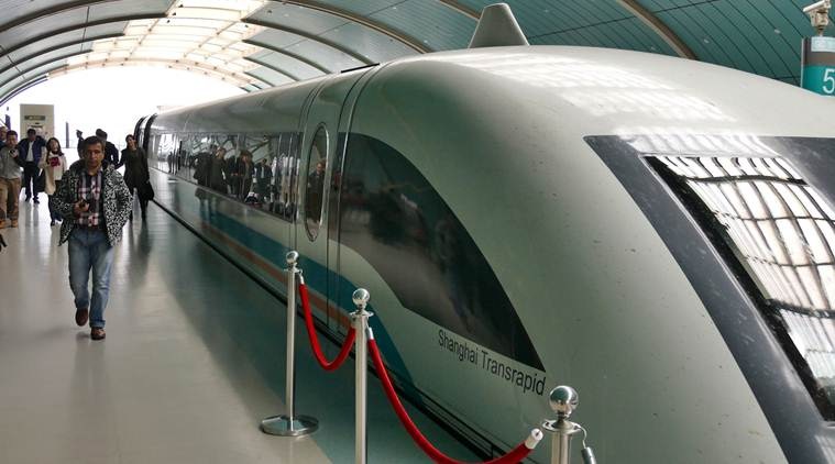 China, China train, China maglev train, China driverless train, Maglev trains China, Magnetic levitation train, Chinese railways, Indian Express, latest news