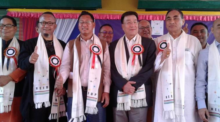 congress leaders quit congress in manipur, manipur congress leaders quit party, North East India Development Party, NEIDP, lok sabha elections, lok sabha elections 2019, manipur news, R K Anand, E Chand, Dr Ng Bijoy, Dr I Ibohanbi, K Sarat