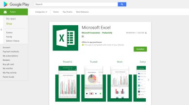 Microsoft Excel, Microsoft, Microsoft Excel Android, Microsoft Excel photo to sheet, Microsoft Excel Play Store, Microsoft Excel update