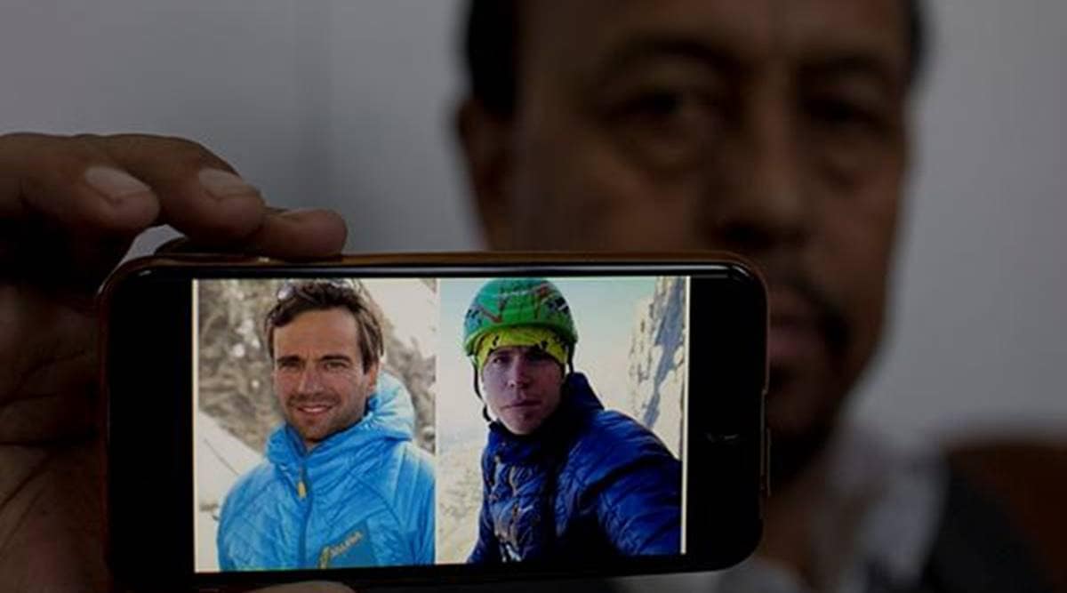 Nanga parbat, climbers missing on nanga parbat, climbers missing on Pakistan peak, Italian Daniele Nardi, Briton Tom Ballard, search operation, indian express