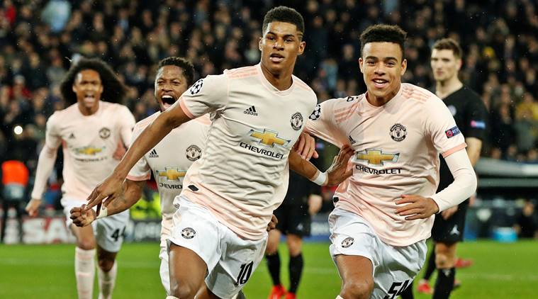 MU, Manchester United, Champions League, MU vs PSG, MU PSG, PSG vs MU, MU Champions league, Marcus Rashford, PSG, PSG MU game results, MU result, Manchester United result, Indian express