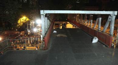 mumbai overbridge collapse, mumbai bridge collapse, overbridge collapse in mumbai, mumbai bridge accident, indian express news