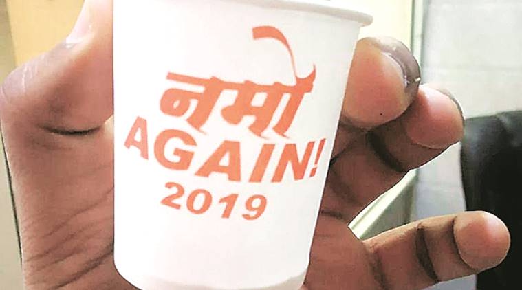 BJP goes to tea stalls with ‘NaMo Again’ cups