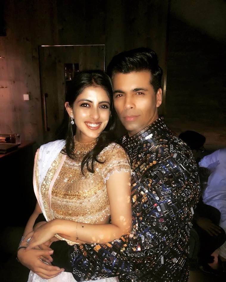 Navya Naveli Nanda and Karan Johar