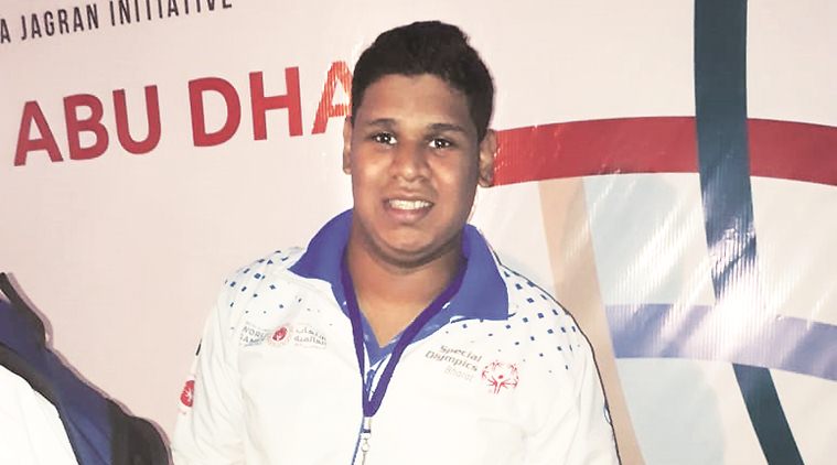 Once he struggled to stand up, today he is an athlete at Special Olympics