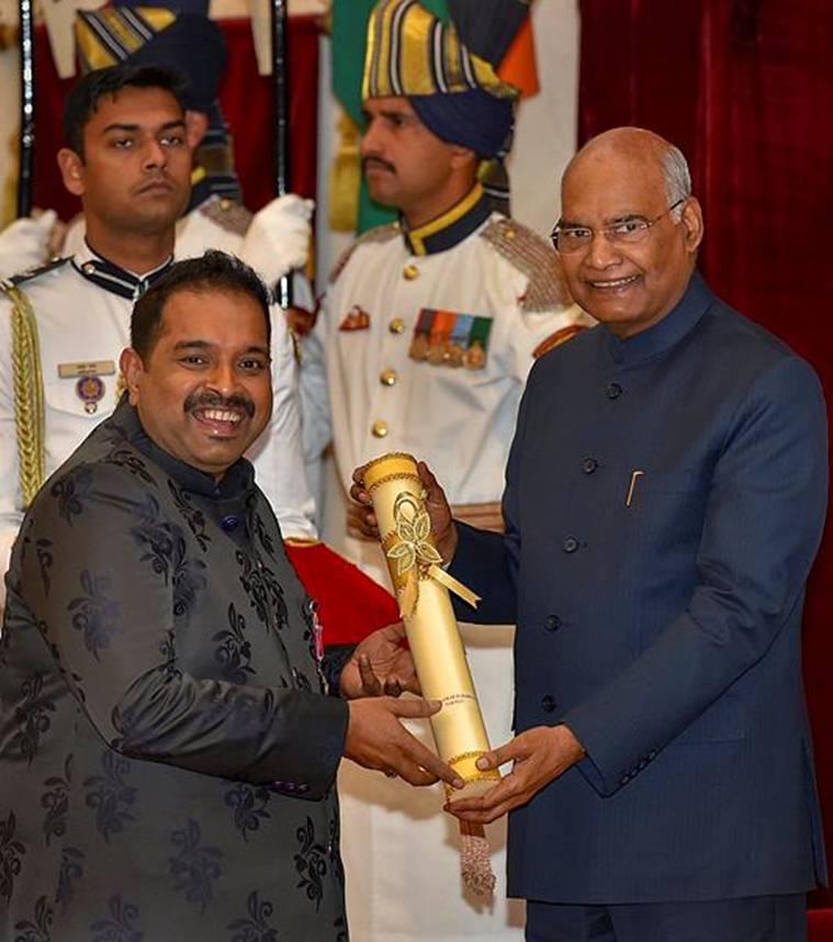 Singer and composer Shankar Mahadevan was also honoured with Padma Shri at the event