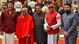 President Ram Nath Kovind conferred Padma Shri upon choreographer-director Prabhu Deva, music composer Shankar Mahadevan Narayan, percussionist Anandan Sivamani and actor Mohanlal