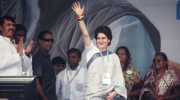 Priyanka Gandhi delivers first election speech, attacks PM Modi over ...