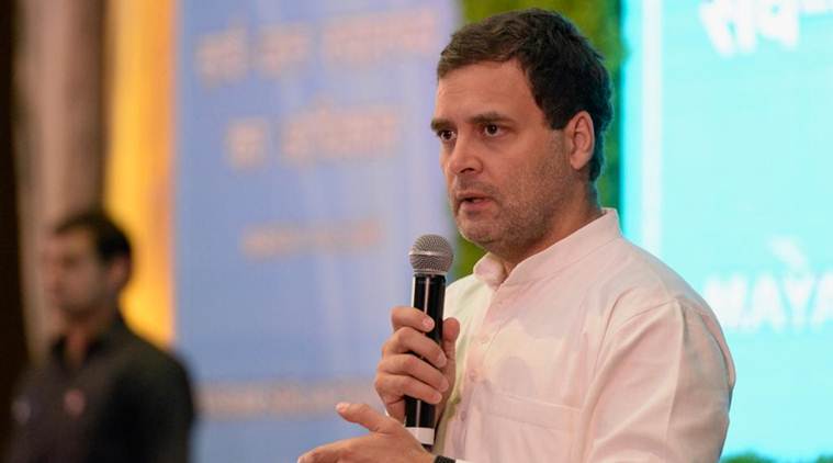 Rahul Gandhi, Rahul in raipur, rahul gandhi raipur rally, right to healthcare, rahul gandhi on right to healthcare, rahul on right to healthcare, lok sabha elections, lok sabha polls, lok sabha elections, lok sabha polls 2019, election news, indian express