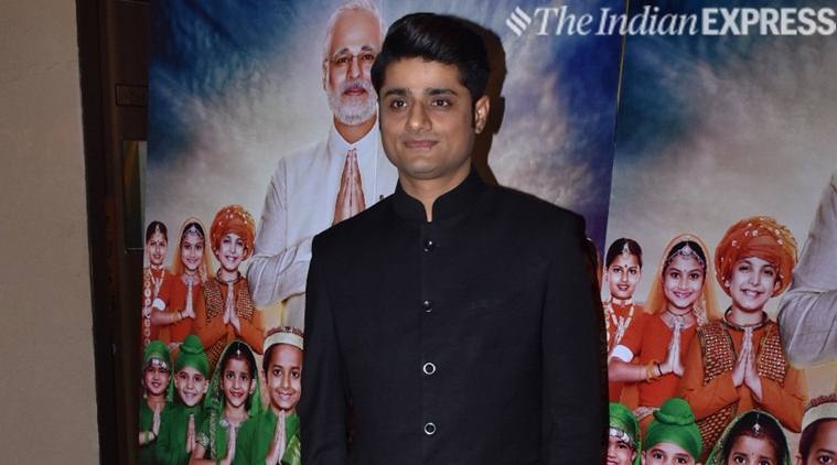   Sandip Ssingh and director Omung Kumar at the launch of PM Narendra Modi 