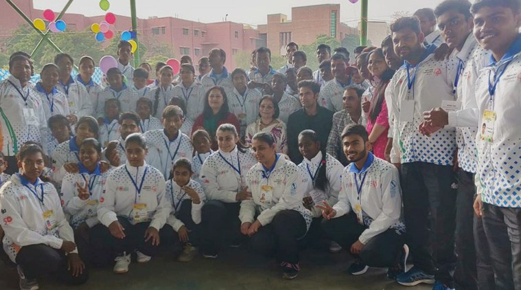 Indian contingent leaves for Special Olympics