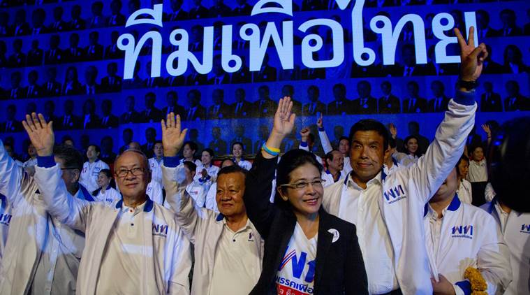 thailand, elections, thailand elections, elections in thailand, thailand government, bangkok, bangkok general elections, thaksin shinawatra, thailand politics, prayuth chanocha, pheu thai party, sudarat keyuraphan, military, palang pracharat party, thailand us ties, united states, us, world news, indian express news