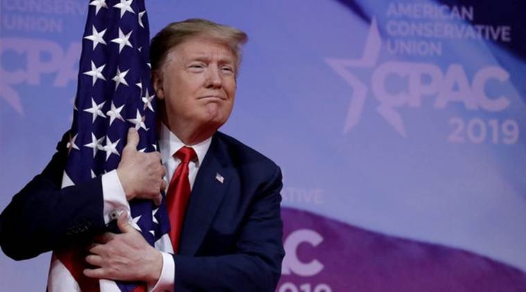 Donald Trump delivers a slashing speech that rouses the right