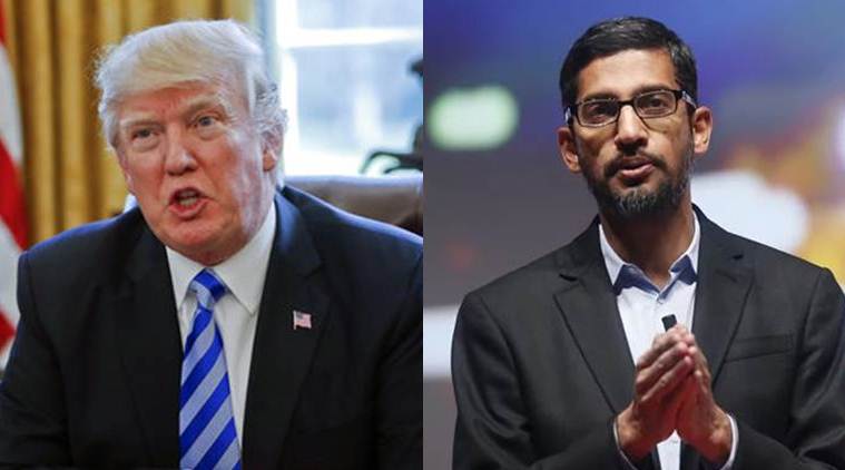 Donald Trump discusses China, 'political fairness' with Google CEO Sundar Pichai