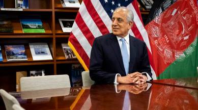 Zalmay Khalilzad, chief American envoy, at the United States Embassy