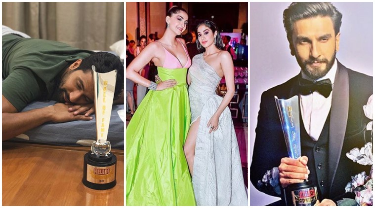 Vicky Kaushal, Janhvi Sonam Kapoor, Ranveer Singh inside pictures videos Hello Awards 2019