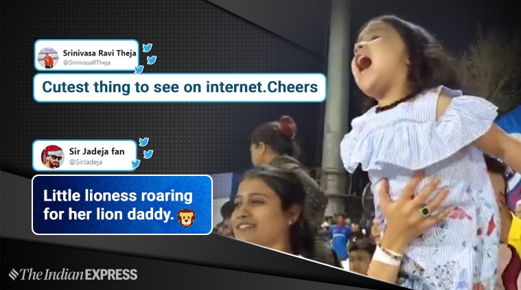 ipl 2019, dc vs csk, dc vs csk report, delhi captals, chennai super kings, ziva dhoni, ziva cheer for dhoni, cricket, Dhoni CSK, Rishab pant, indian express news
