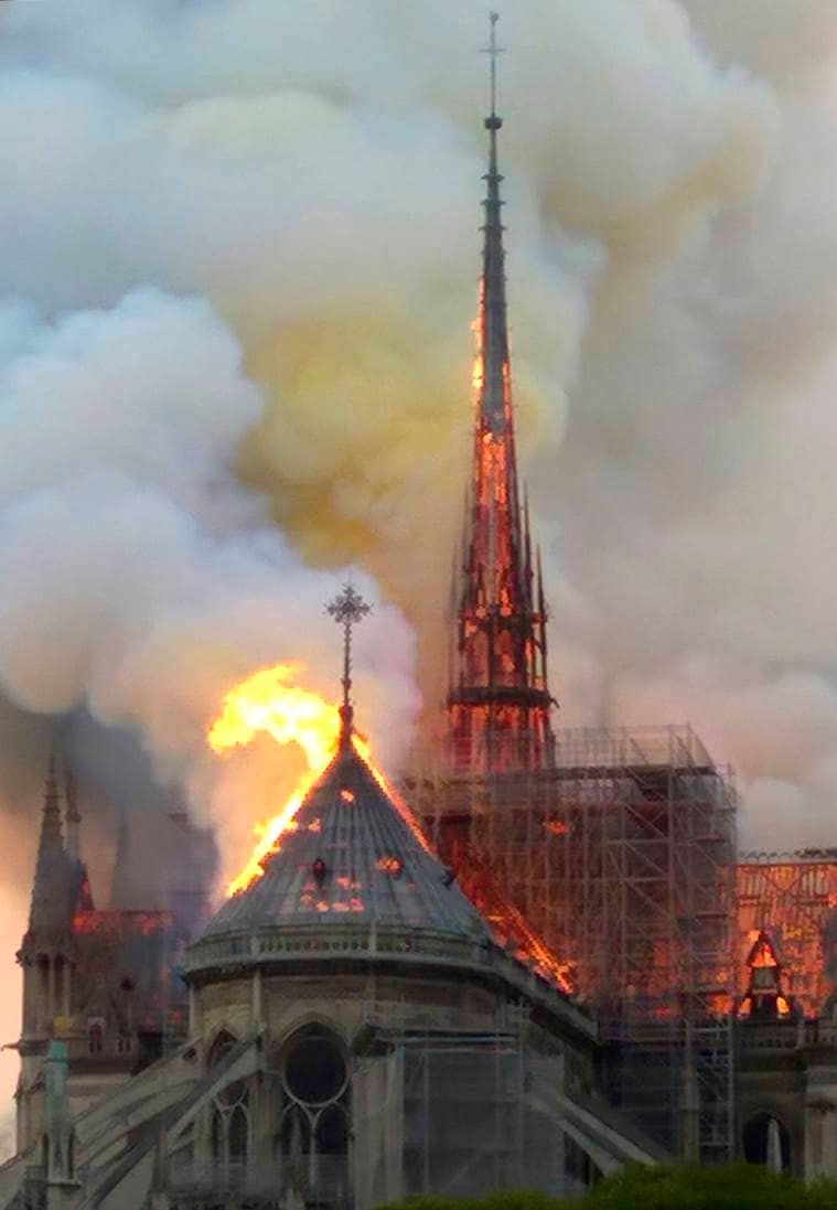 Fire guts Notre-Dame Cathedral in Paris, President Macron pledges to rebuild