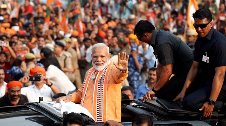 Pm Modi Draws Massive Crowd At Varanasi Roadshow Congress Keeps