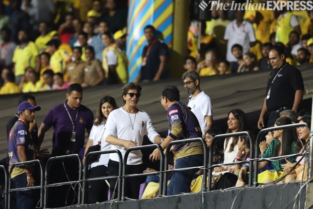 shah rukh khan watches ipl 2019 match